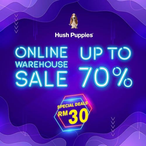 Hush Puppies Online Warehouse Sale Up To 70% OFF (30 October 2020 - 1 November 2020)