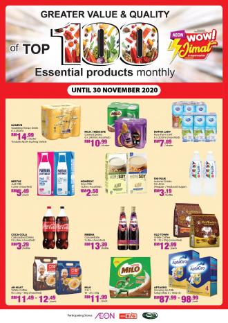 AEON Top 100 Essential Products Promotion (1 November 2020 - 30 November 2020)