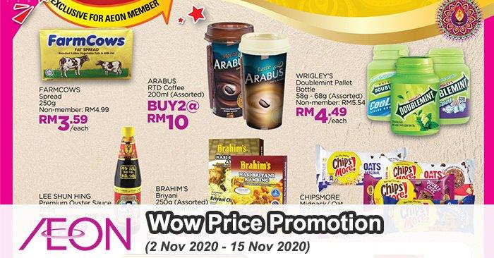 AEON Member Wow Price Promotion (2 Nov 2020 - 15 Nov 2020)
