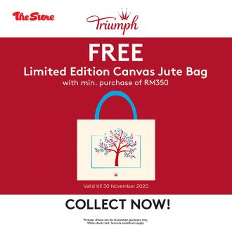 The Store Triumph FREE Canvas Jute Bag Promotion (valid until 30 Nov 2020)