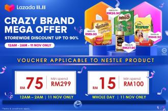 Nestle 11.11 Sale FREE Voucher on Lazada (11 Nov 2020)