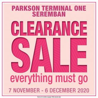 Parkson Terminal One Seremban Clearance Sale (7 November 2020 - 6 December 2020)