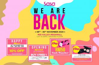 Sasa Mid Valley ReOpening Promotion (8 Nov 2020 - 30 Nov 2020)