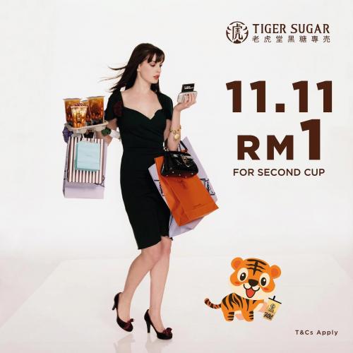 Tiger Sugar 11.11 Promotion 2nd Cup @ RM1 (11 November 2020)