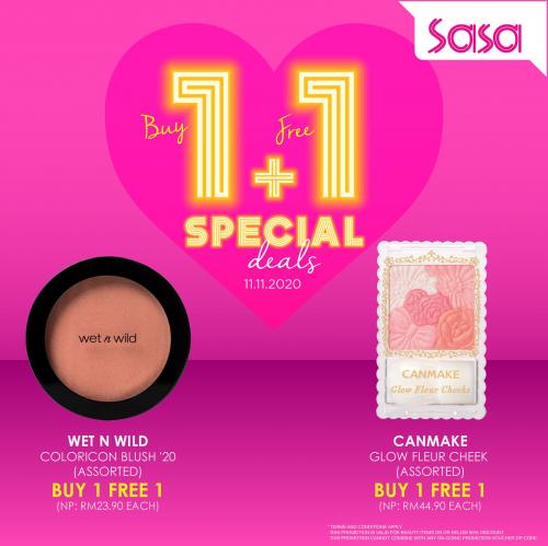 Sasa 11.11 Sale Buy 1 FREE 1 (31 December 9999)