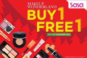 Sasa Makeup Wonderland Buy 1 FREE 1 Promotion (11 November 2020 - 15 November 2020)