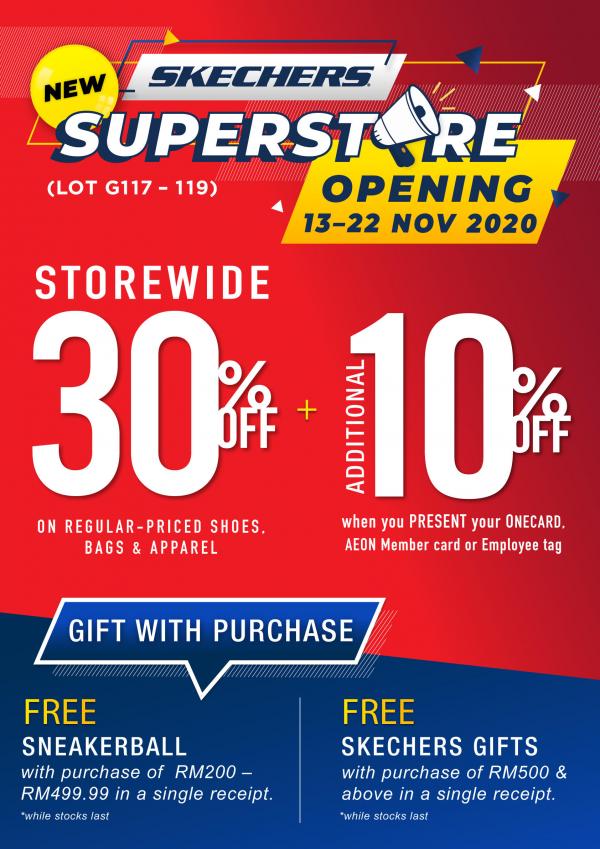 Skechers 1 Utama Opening Promotion (13 November 2020 - 22 November 2020)