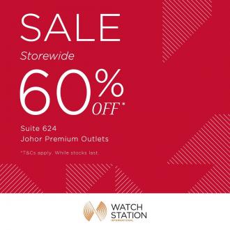 Watch Station International Special Sale 60% OFF at Johor Premium Outlets (13 November 2020 - 29 November 2020)