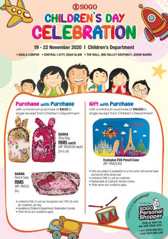 SOGO Children's Day Promotion (19 November 2020 - 22 November 2020)