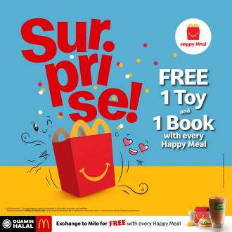 McDonald's Happy Meal Free 1 Toy and 1 Book Promotion