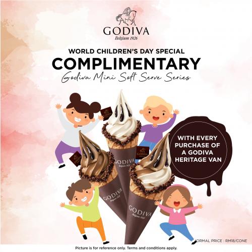Godiva World Children's Day Promotion FREE Mini Soft Serve at Genting Highlands Premium Outlets (20 November 2020 - 22 November 2020)