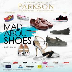 Parkson Mad About Shoes Promotion at Elite Pavillion/KLCC/1U/Gurney (31 March 2018 - 15 April 2018)