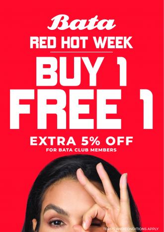 Bata Red Hot Week Buy 1 FREE 1 Sale (20 November 2020 - 30 November 2020)