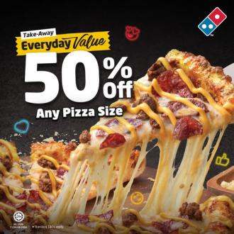 Domino's Pizza Take-Away Everyday Value Promotion Pizza 50% OFF