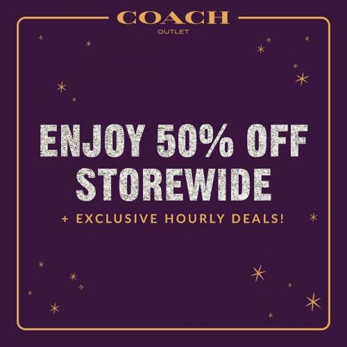 Coach Black Friday Sale 50% OFF Storewide at Genting Highlands Premium Outlets (27 November 2020 - 29 November 2020)