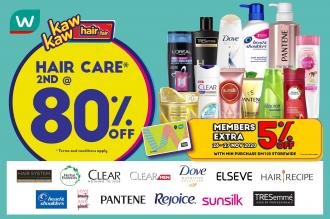 Watsons Hair Care Sale 2nd @ 80% OFF (26 Nov 2020 - 30 Nov 2020)