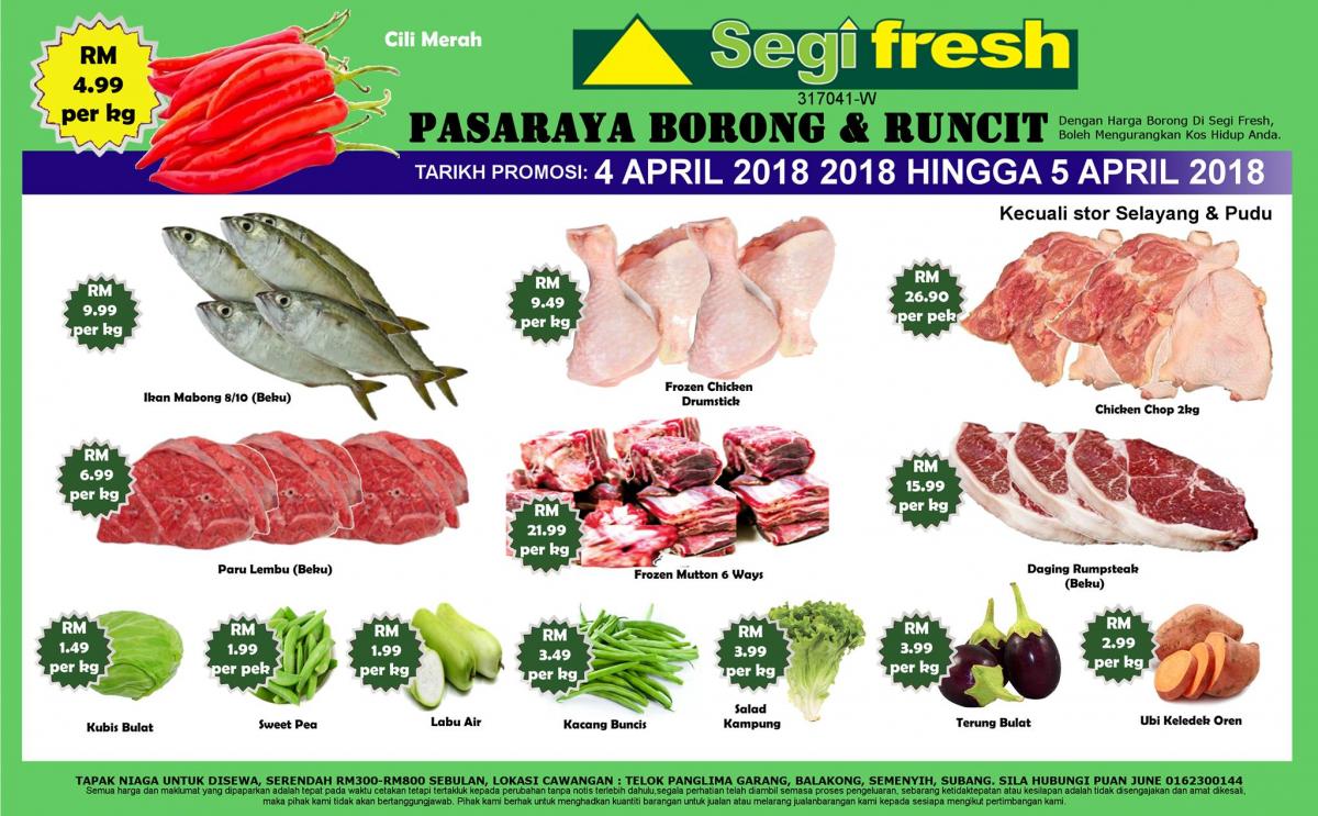 Segi Fresh 2 Days Promotion (4 April 2018 - 5 April 2018)