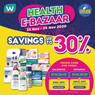 Watsons Online Cetaphil & Salonpas Sale Up To 30% OFF & FREE Promo Code (25 Nov 2020 - 29 Nov 2020)