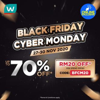 Watsons Online Black Friday & Cyber Monday Sale Up To 70% OFF & FREE Promo Code (27 Nov 2020 - 30 Nov 2020)