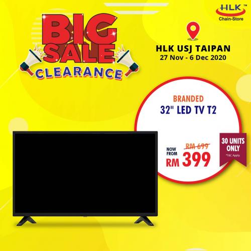 HLK USJ Taipan Big Sale Clearance Discount Up To 70% OFF (27 November 2020 - 6 December 2020)