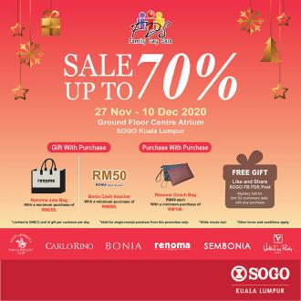 Bonia Family Day Sale Up To 70% OFF at SOGO Kuala Lumpur (27 Nov 2020 - 10 Dec 2020)