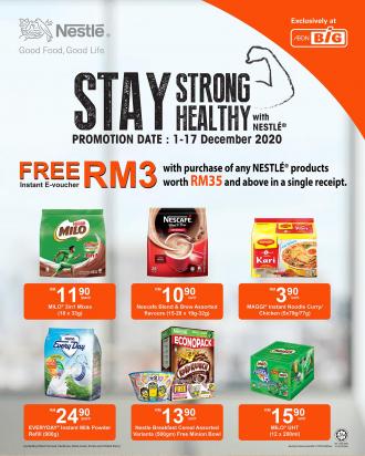 AEON BiG Nestle Promotion FREE RM3 e-Voucher (1 December 2020 - 17 December 2020)