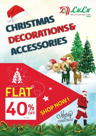 LuLu Hypermarket Christmas Decorations & Accessories Promotion 40% OFF