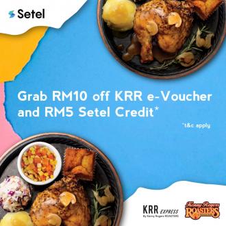Setel FREE RM5 Credit & FREE Kenny Rogers Roasters e-Voucher Promo Code Promotion (valid until 31 December 2020)