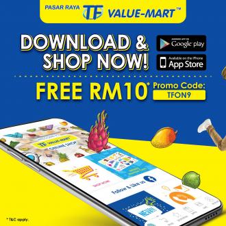 TF Value-Mart Online Store FREE RM10 Promo Code Promotion