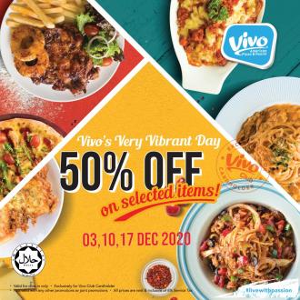 Vivo Pizza Very Vibrant Day 50% OFF Promotion (3, 10 & 17 December 2020)