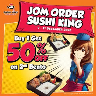 Sushi King 50% OFF on 2nd Bento Promotion (9 December 2020 - 11 December 2020)
