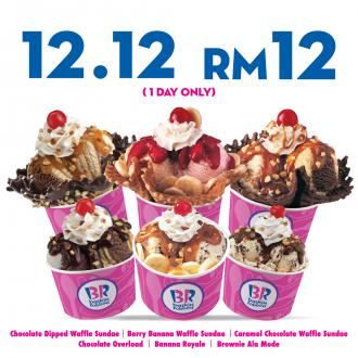Baskin Robbins 12.12 Sale Sundae @ RM12 (12 Dec 2020)