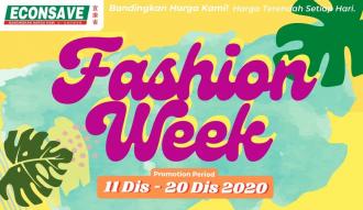 Econsave Fashion Week Promotion (11 December 2020 - 20 December 2020)