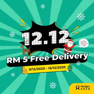 Hungry 12.12 Sale RM5 FREE Delivery (9 Dec 2020 - 15 Dec 2020)