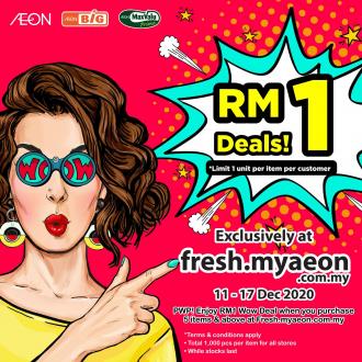 AEON Online Supermarket RM1 Deals Promotion (11 December 2020 - 17 December 2020)