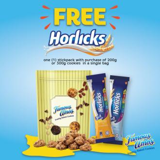 Famous Amos FREE Horlicks Promotion