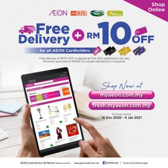 AEON Online AEON Member FREE Delivery Promotion (valid until 2 January 2021)