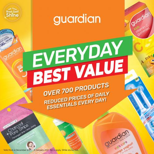 Guardian Products December Everyday Best Value Promotion (4 December 2020 - 3 January 2021)