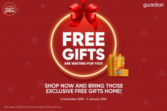 Guardian December FREE Gifts Promotion (4 December 2020 - 3 January 2021)