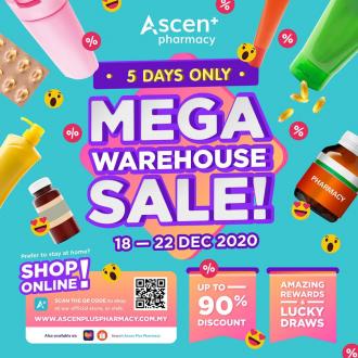 Ascen Plus Pharmacy Year End Warehouse Sale Up To 80% OFF (18 December 2020 - 22 December 2020)
