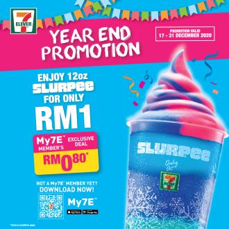 7 Eleven Year End Promotion Slurpee @ RM1 (17 December 2020 - 31 December 2020)