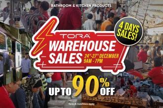 TORA Warehouse Clearance Sale Up To 90% OFF (24 December 2020 - 27 December 2020)