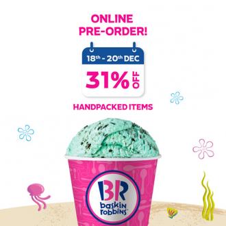 Baskin Robbins Online Pre-Order Promotion 31% OFF (18 Dec 2020 - 20 Dec 2020)