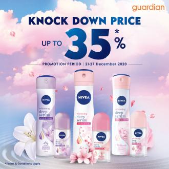 Guardian Nivea Knock Down Price Promotion Up To 35% OFF (21 Dec 2020 - 27 Dec 2020)