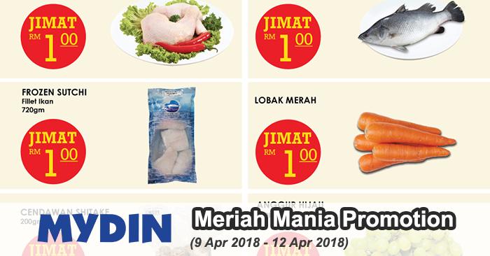 MYDIN Meriah Mania Coupons Promotion at Peninsular Malaysia (9 April 2018 - 12 April 2018)