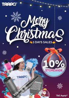 Trapo Christmas Sale 10% OFF Storewide (24 December 2020 - 26 December 2020)