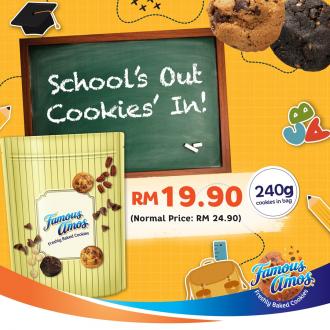 Famous Amos School Holiday Promotion 240g Cookies @ RM19.90 (18 December 2020 - 24 December 2020)
