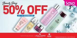 Sasa Beauty Days Skincare Sale 50% OFF (24 December 2020 - 27 December 2020)