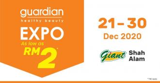 Guardian Expo As Low As RM2 at Giant Shah Alam (21 Dec 2020 - 30 Dec 2020)
