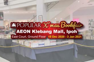 POPULAR Christmas Book Fair Sale Up To 70% OFF at AEON Klebang Ipoh (15 Dec 2020 - 3 Jan 2021)
